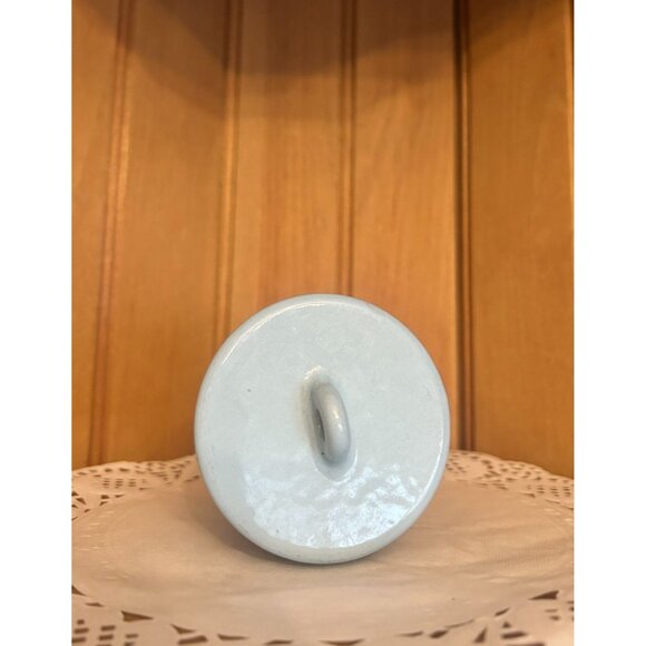 Vintage English Light Blue Ceramic Egg Coddler Insulator Made in England - Picture 4 of 5